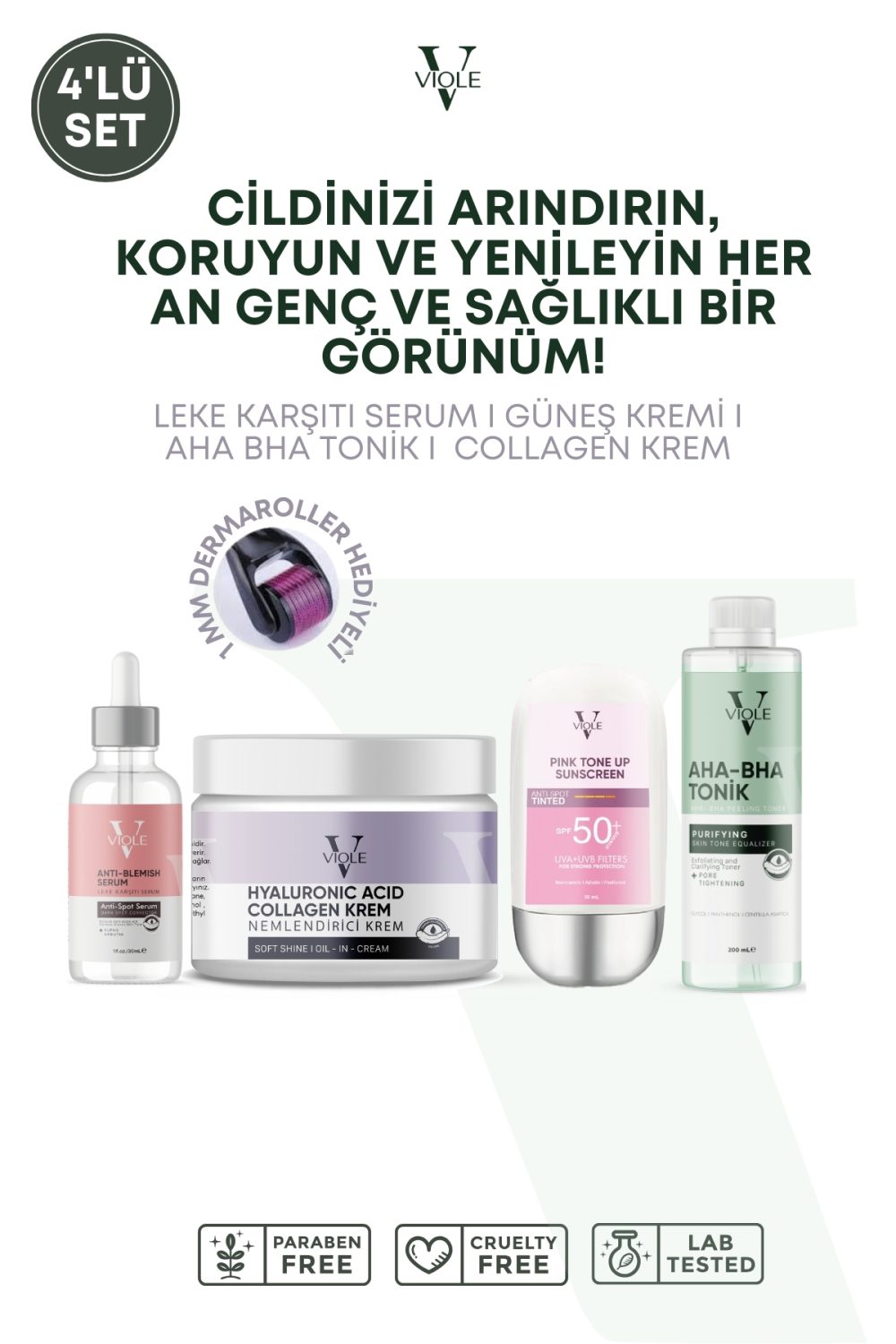Tonik&Cilt Serumu&Kollagen Krem&Güneş Kremi